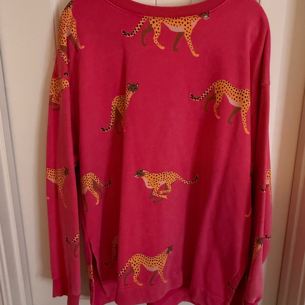 Easel Vibrant Pink Knit Top